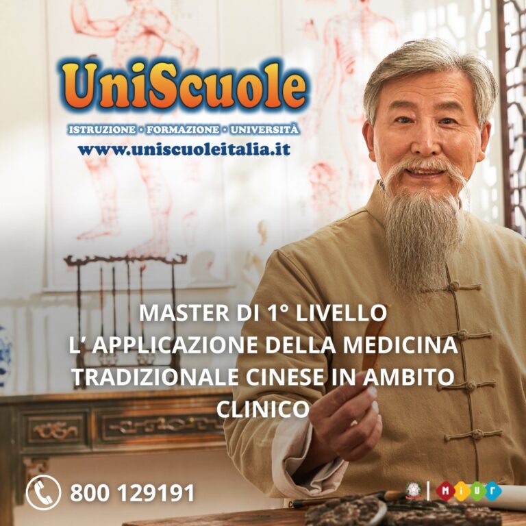 Master di 1° Livello ”L’ applicazione della Medicina Tradizionale Cinese in ambito clinico” – UP