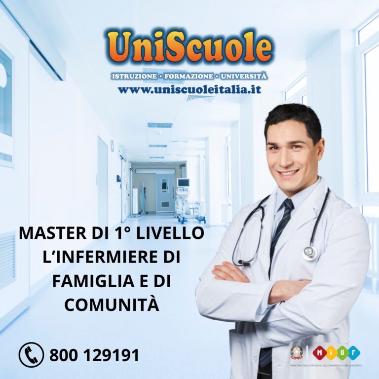 Master di 1° Livello ”L’Infermiere Di Famiglia e di Comunità” – UP