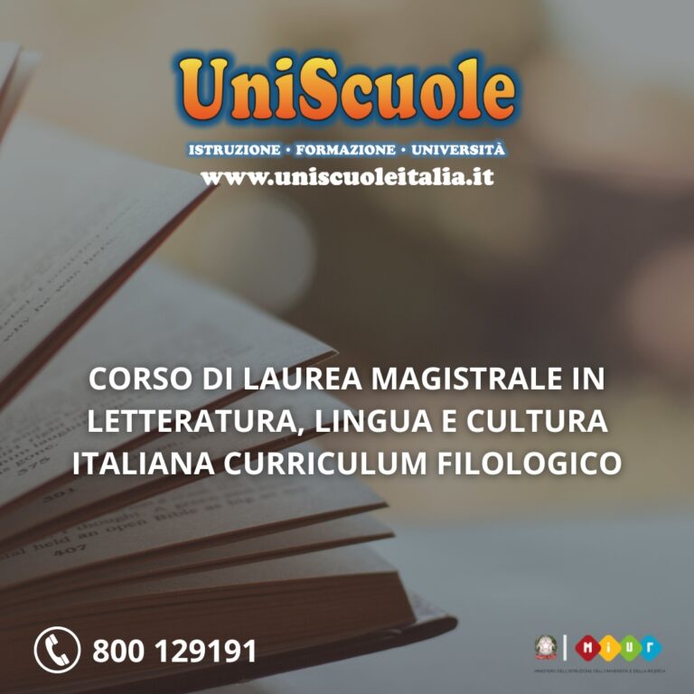 Corso di Laurea Magistrale in Filologia Moderna e Comparata (LM-14) UP