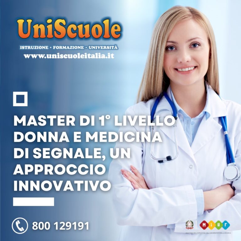 Master di 1° Livello ”Donna e medicina di segnale, un approccio innovativo” – UP