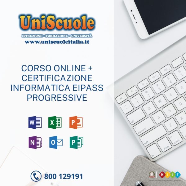 Corso Online + Certificazione Informatica Eipass Progressive
