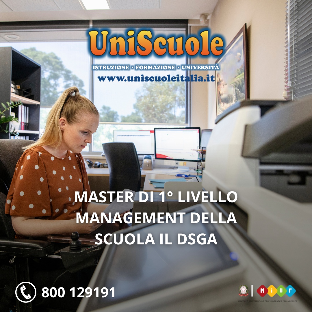 Master di 1° livello ''Management della scuola il DSGA'' - UE