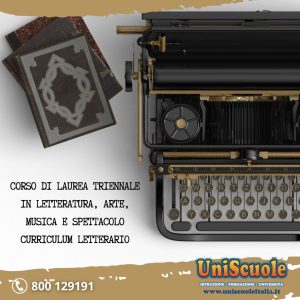 Corso di Laurea Triennale in Letteratura, Arte, Musica e Spettacolo (L-10) UE