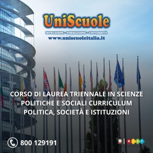 Corso di Laurea Triennale in Scienze Politiche e sociali (L-36) UE