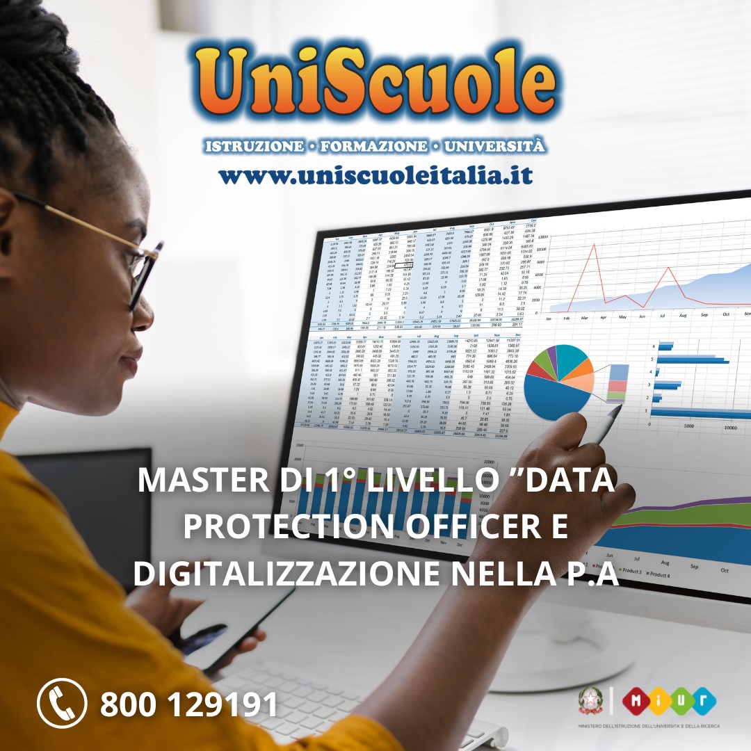 Master di 1° livello ''Data Protection Officer e Digitalizzazione nella P.A'' - UM