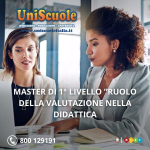 Master di 1° Livello ''Ruolo della valutazione nella didattica'' - UP