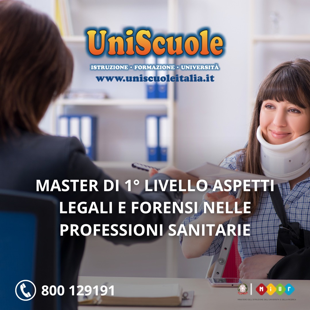 Master di 1° Livello ''Aspetti legali e forensi nelle professioni sanitarie'' - UP